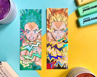 Superhero Academy Anime Bookmarks | Holographic Foil