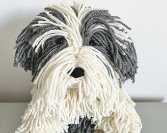 bearded collie soft toy