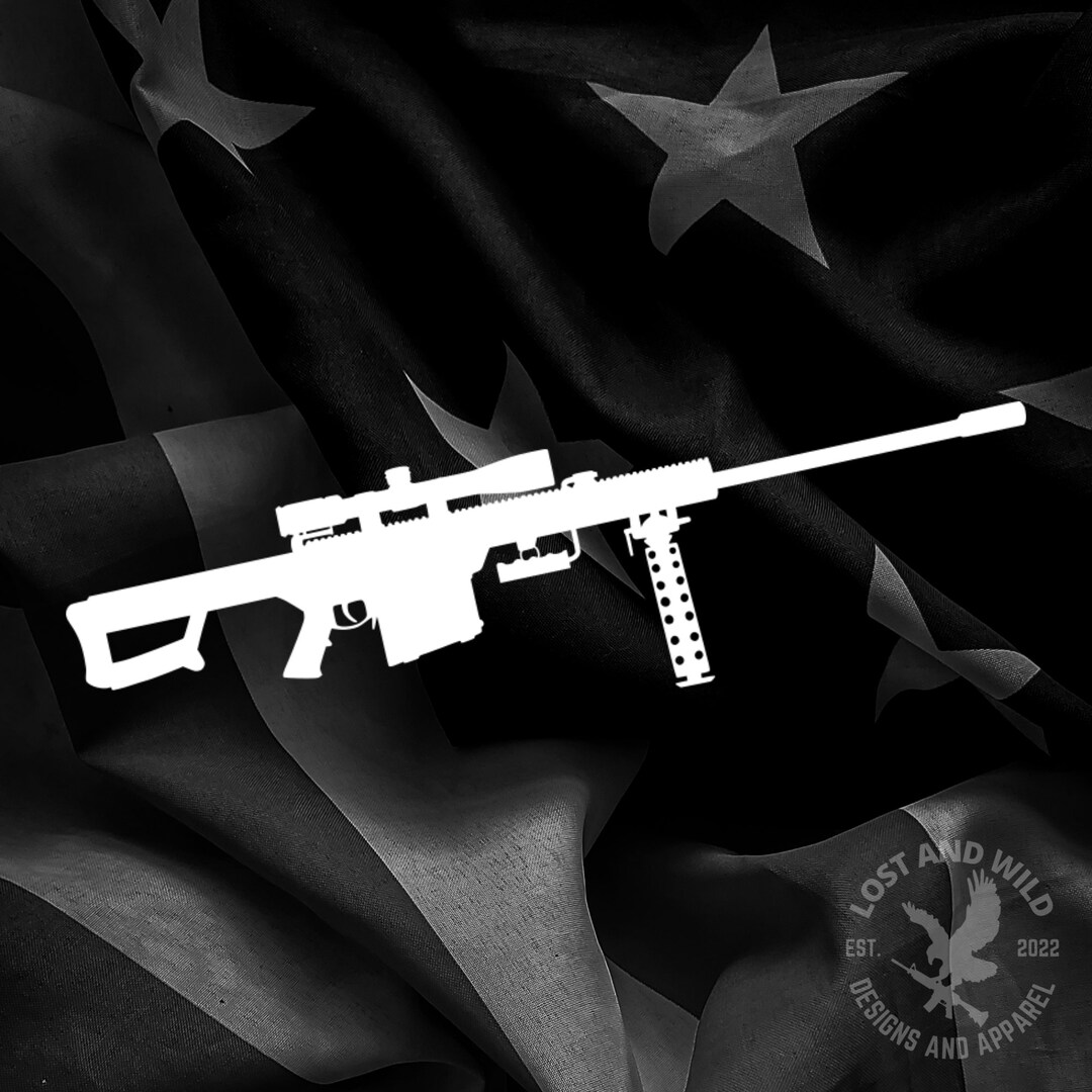 50 BMG .50 Cal Browning Machine Gun Vinyl Decal Gun Stickers Etsy