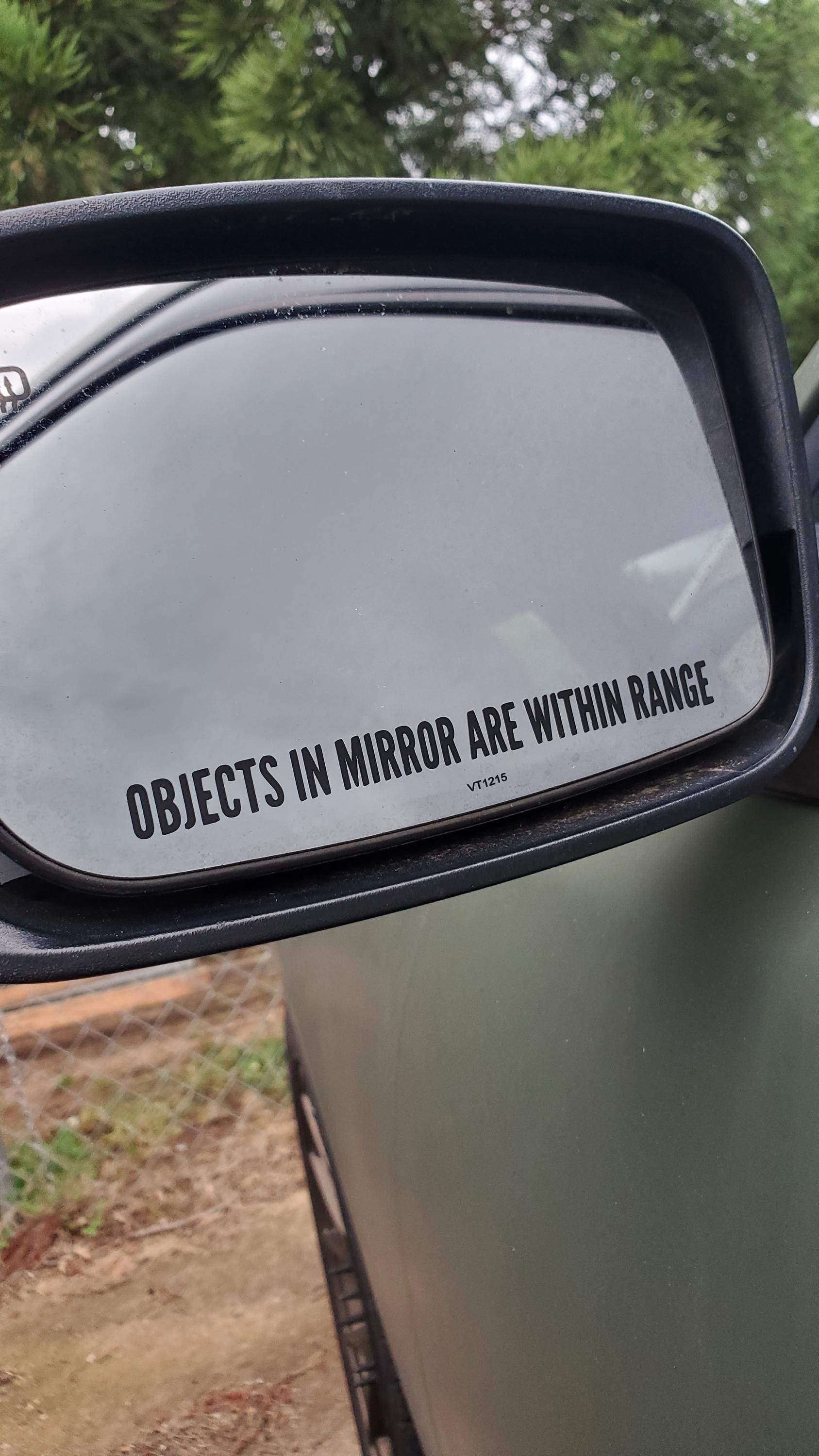 Objects in Mirror Are Within Range Decal – Funny 2A Car Sticker – Gun Owner Truck Window Vinyl – Tactical Conservative Gift for Him