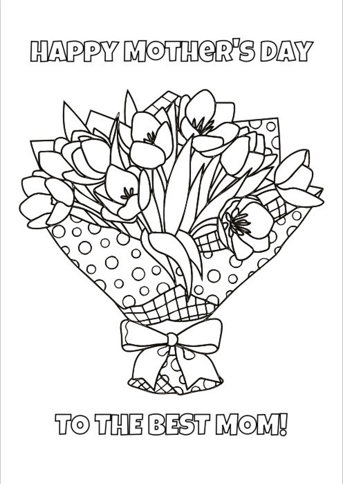 Mom - Mother's Day Colouring and Activity Book - Etsy
