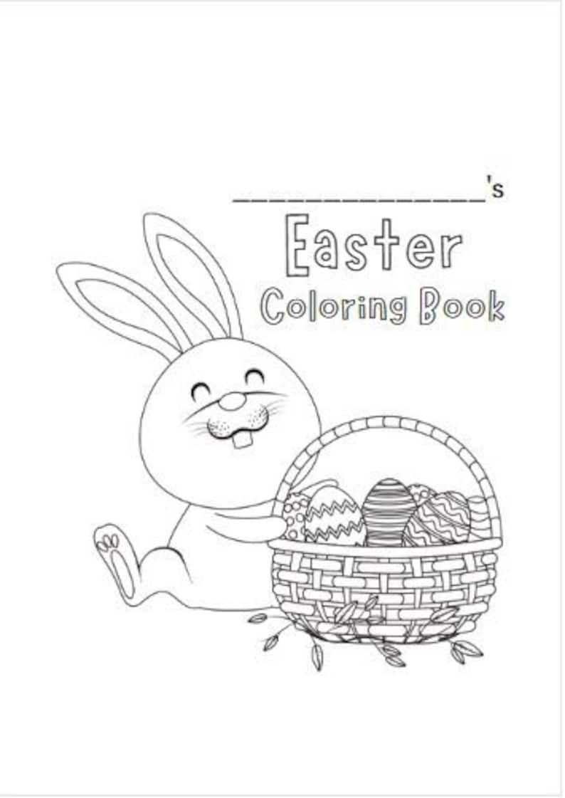 Easter Colouring Book - Etsy