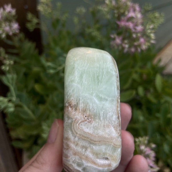 Polished Green Calcite