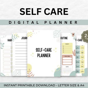 Digital Self-Care planner | Wellness Journal | Mindfulness Journal | 2025 health planner | GoodNotes Planner | Digital Download