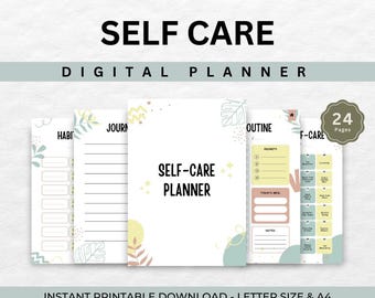 Digital Self-Care planner | Wellness Journal | Mindfulness Journal | 2025 health planner | GoodNotes Planner | Digital Download