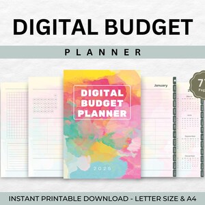Digital Budget Planner | 2025 Budget Tracker | Expense Tracker | GoodNotes Budget Planner | Financial Planner | Digital Download