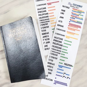 New Testament Printable Reading Chart & Bookmark LDS Come - Etsy