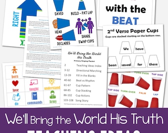 We'll Bring the World His Truth Teaching Ideas 7 Lesson Plans LDS Song Activities for Singing Time PDF Come Follow Me Primary Music Leaders