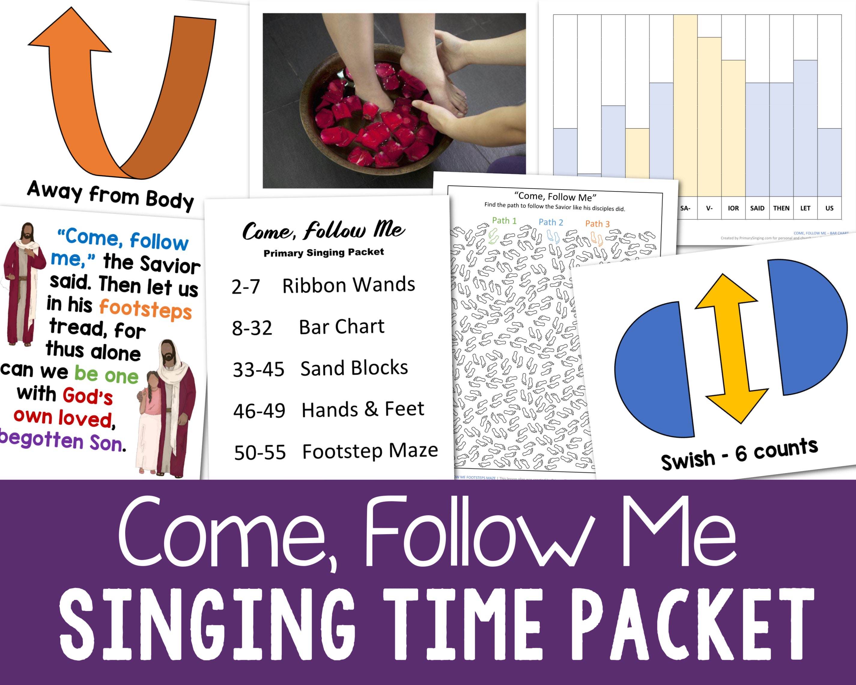 Come Follow Me Singing Time & Flip Chart 2023 LDS Primary Song 5