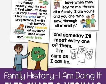 Family History I Am Doing It Flip Chart Visual Aids Singing Time Teach Primary Song Slideshow Song Color PDF Printable Come Follow Me LDS