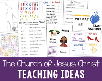 The Church of Jesus Christ Song Teaching Ideas Primary Singing Time Lesson Plans 8 Ideas LDS Music Leader Helps Printable PDF Come Follow Me