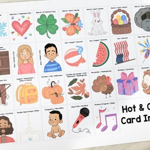 Hot & Cold Singing Time Review Game No-Prep LDS Primary Music Leader or Teacher Lesson Plan Kids Activity Holidays Occasions Printable PDF image 4