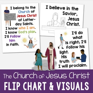 Rotafolio y ayudas visuales de la Iglesia de Jesucristo Tiempo para cantar Ven, sígueme Presentación de diapositivas B/N PDF imprimible Primaria 2024 Libro de Mormón LDS