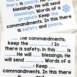 Keep the Commandments teaching ideas easy singing time song helps for LDS Primary music leaders 6 fun ways to teach this song. Sway and Freeze