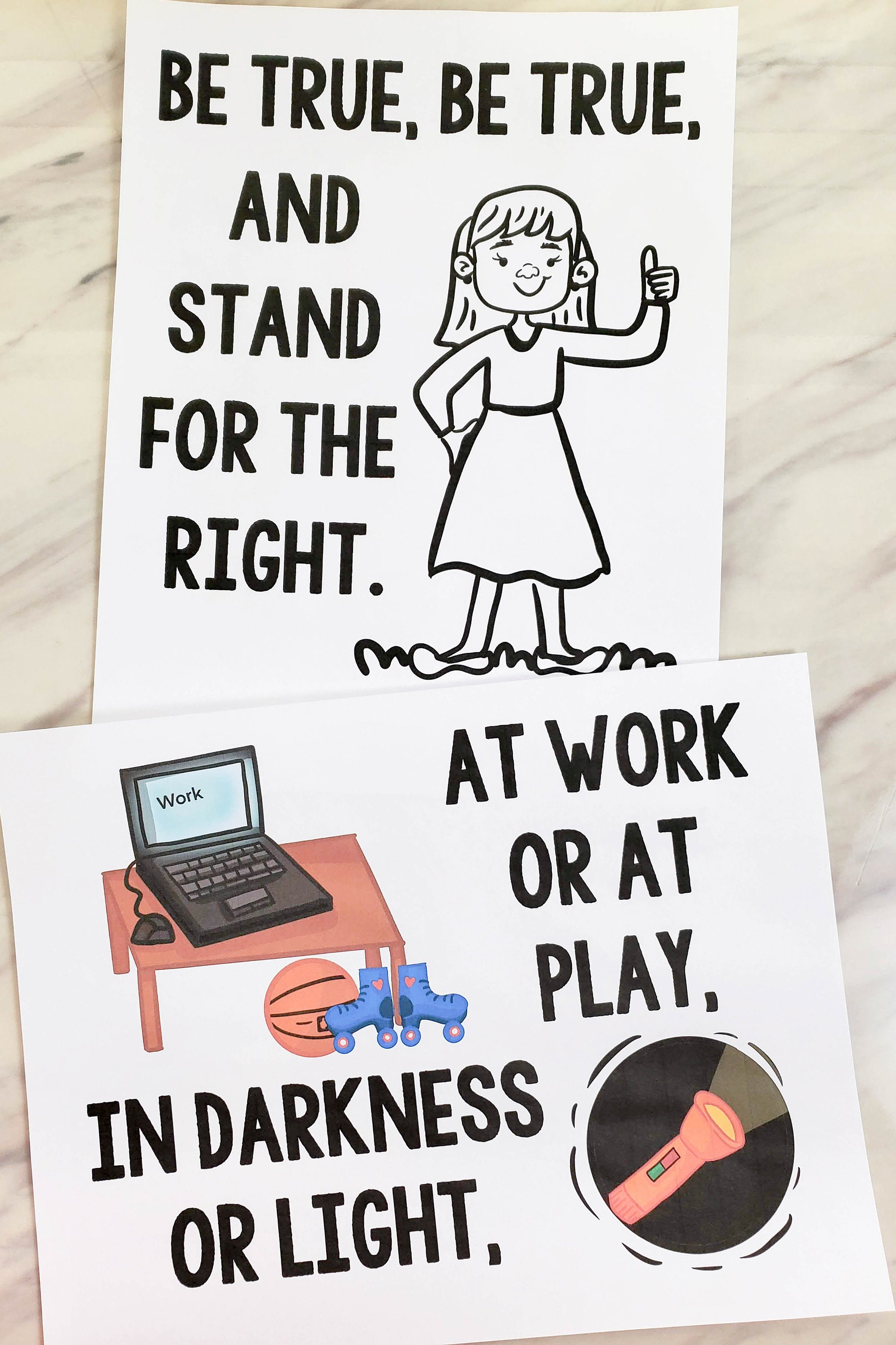 Stand for the Right Flip Chart & Visual Aids Teach Come Follow Etsy