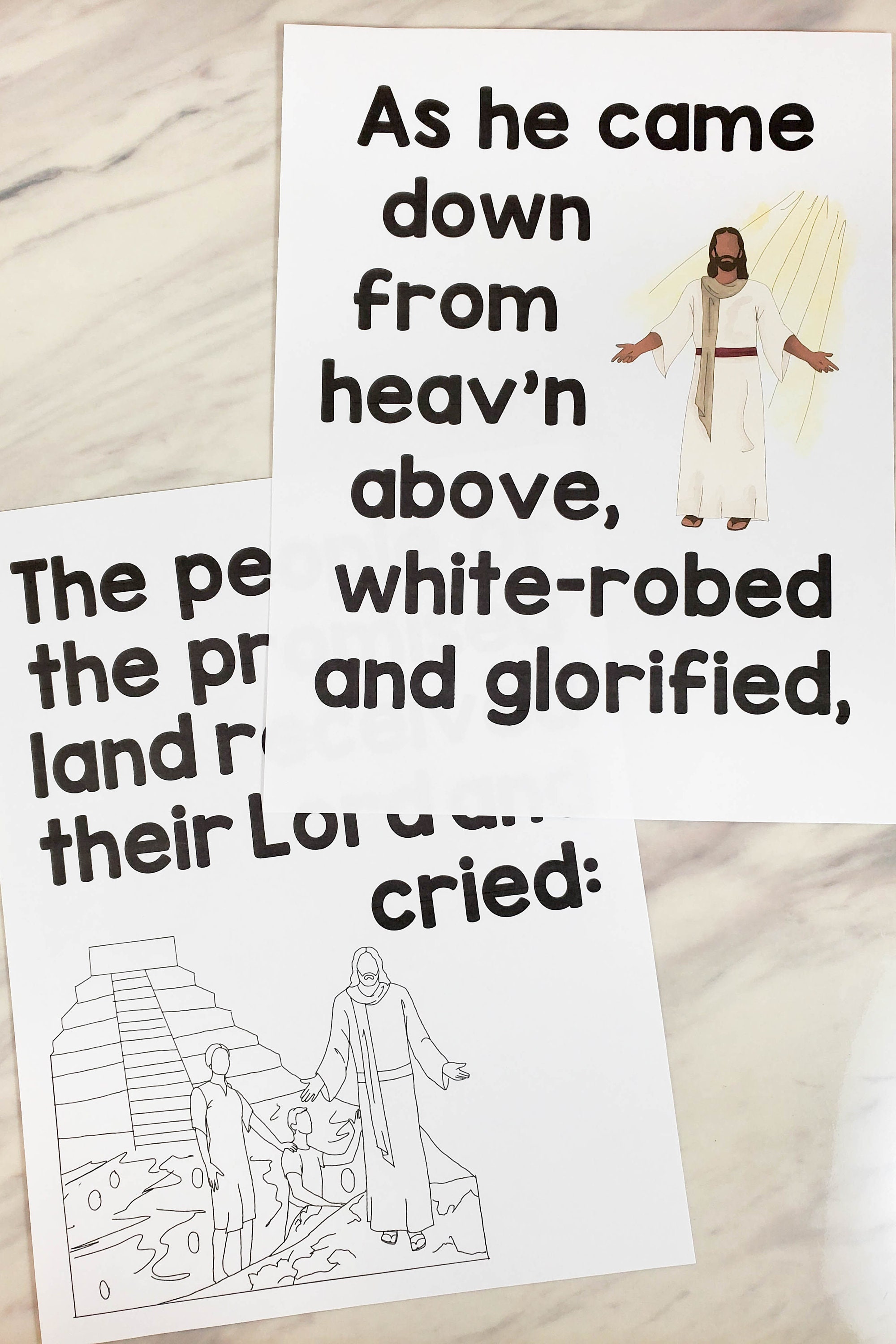 Easter Hosanna Flip Chart &amp; Visual Aids Singing Time Slideshow ...