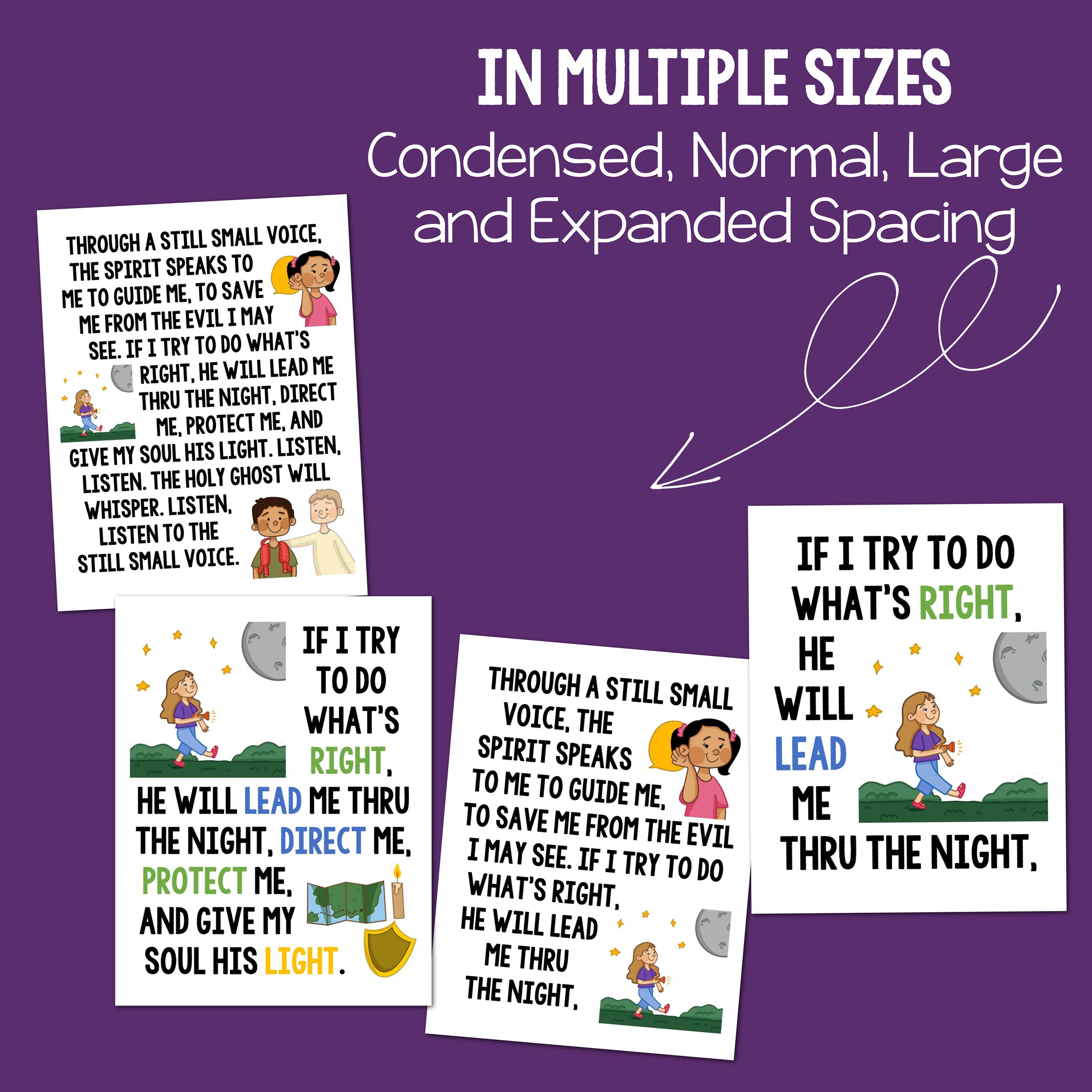 The Still Small Voice Flip Chart & Visual Aids Singing Time Come Follow ...