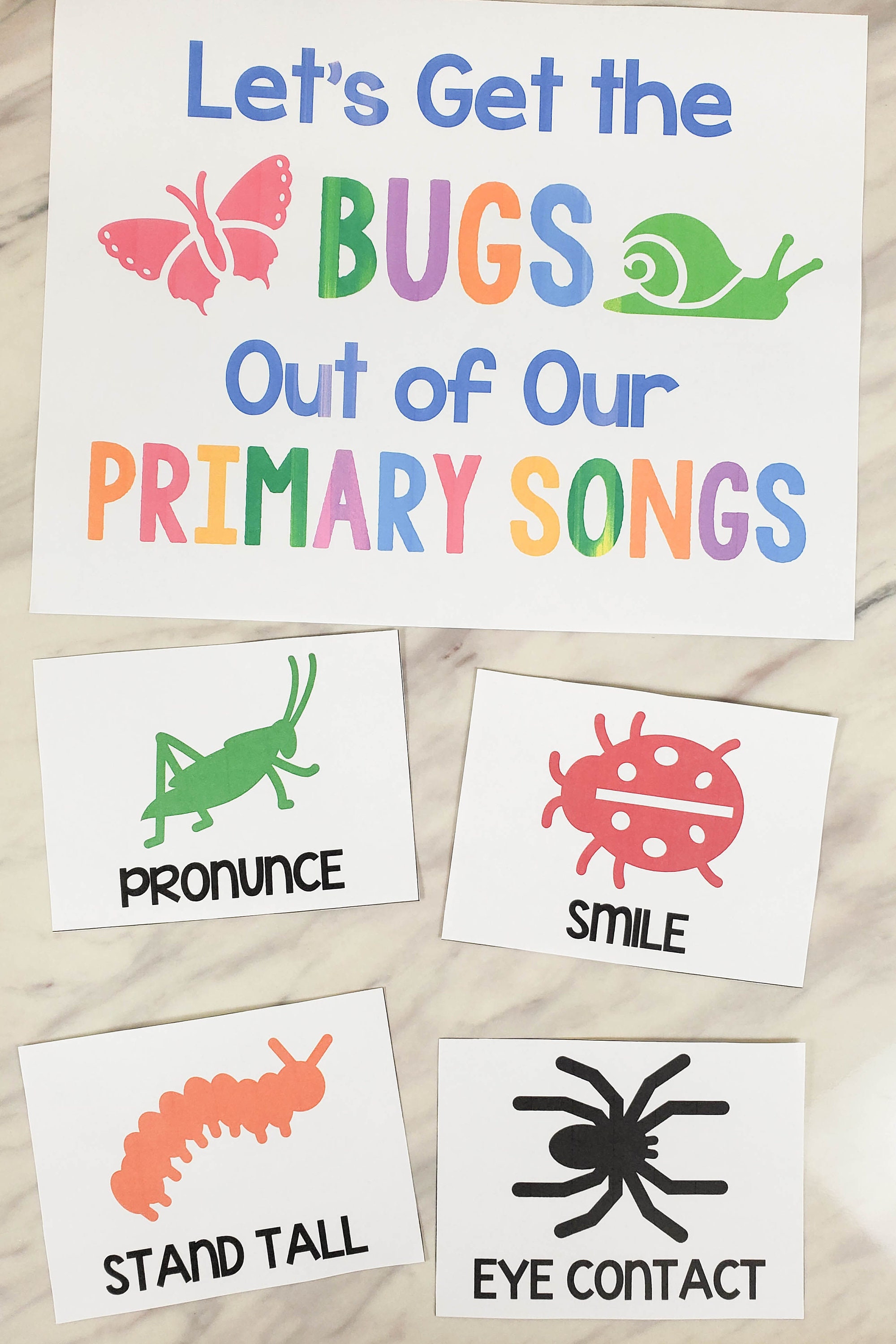 Bugs Jr. Program Get the Bugs Out Primary Program Review Game Singing Time Song Activity ...