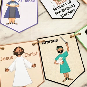 People of the Book of Mormon Hero Banner Printable Bulletin Board Accents Art Decorations LDS 2024 Come Follow Me Study Aids Illustrations image 6