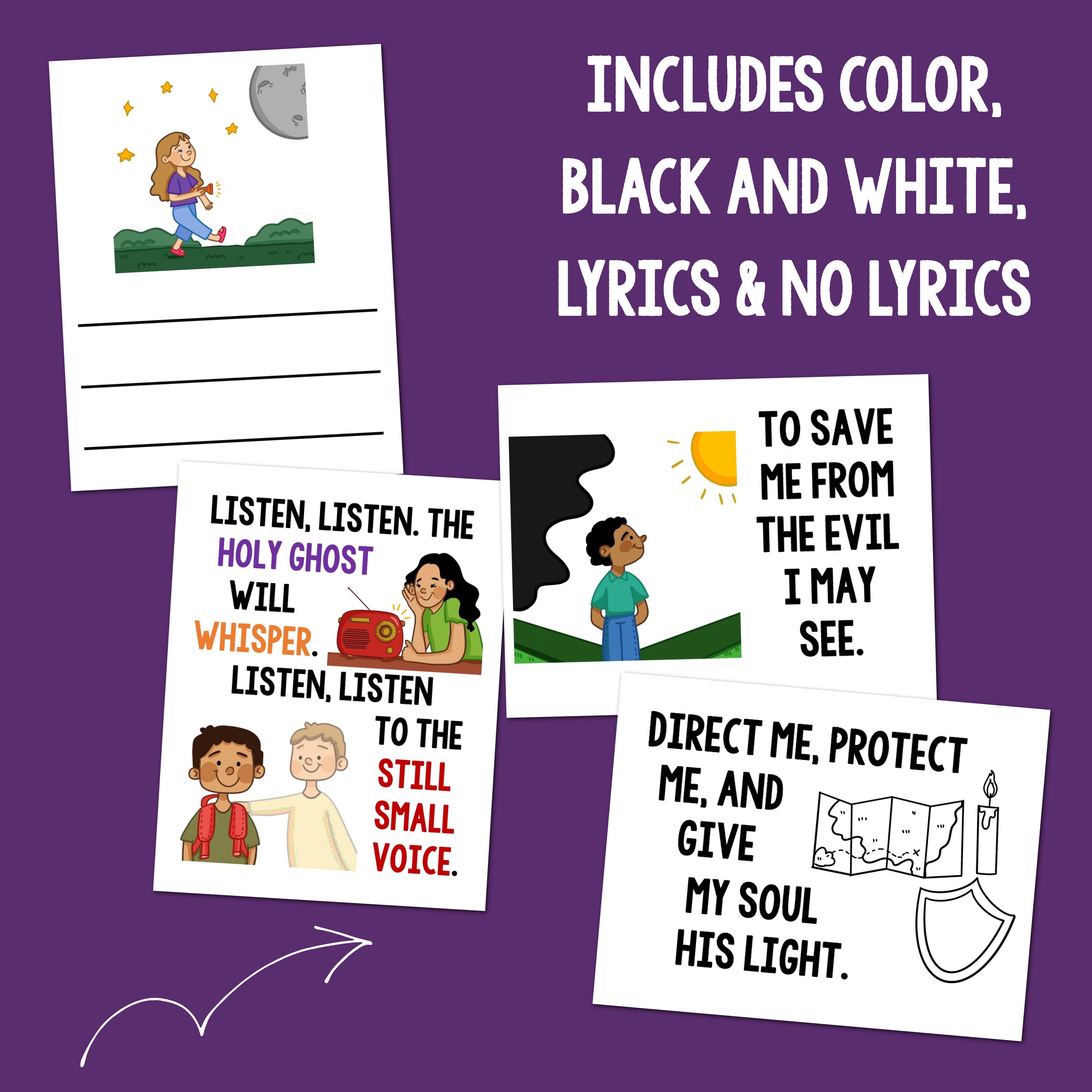 The Still Small Voice Flip Chart & Visual Aids Singing Time Come Follow ...
