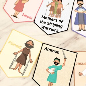 People of the Book of Mormon Hero Banner Printable Bulletin Board Accents Art Decorations LDS 2024 Come Follow Me Study Aids Illustrations image 5