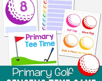 Primary Golf Singing Time Printables LDS Song Review Ideas Father's Day Lesson Plan Primary Program Progress Tracker fun Kids Activity