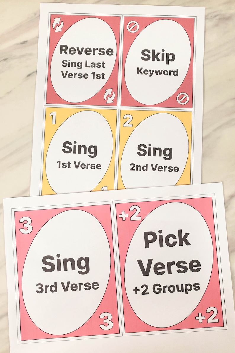 Sing by Color Review Game Singing Time Card Game for Primary Program ...