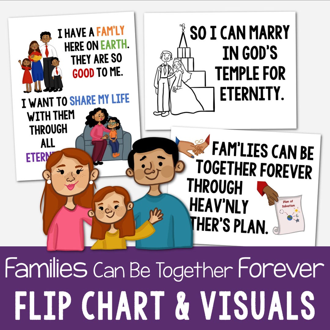 Families Can Be Together Forever Flip Chart Visual Aids LDS Primary ...
