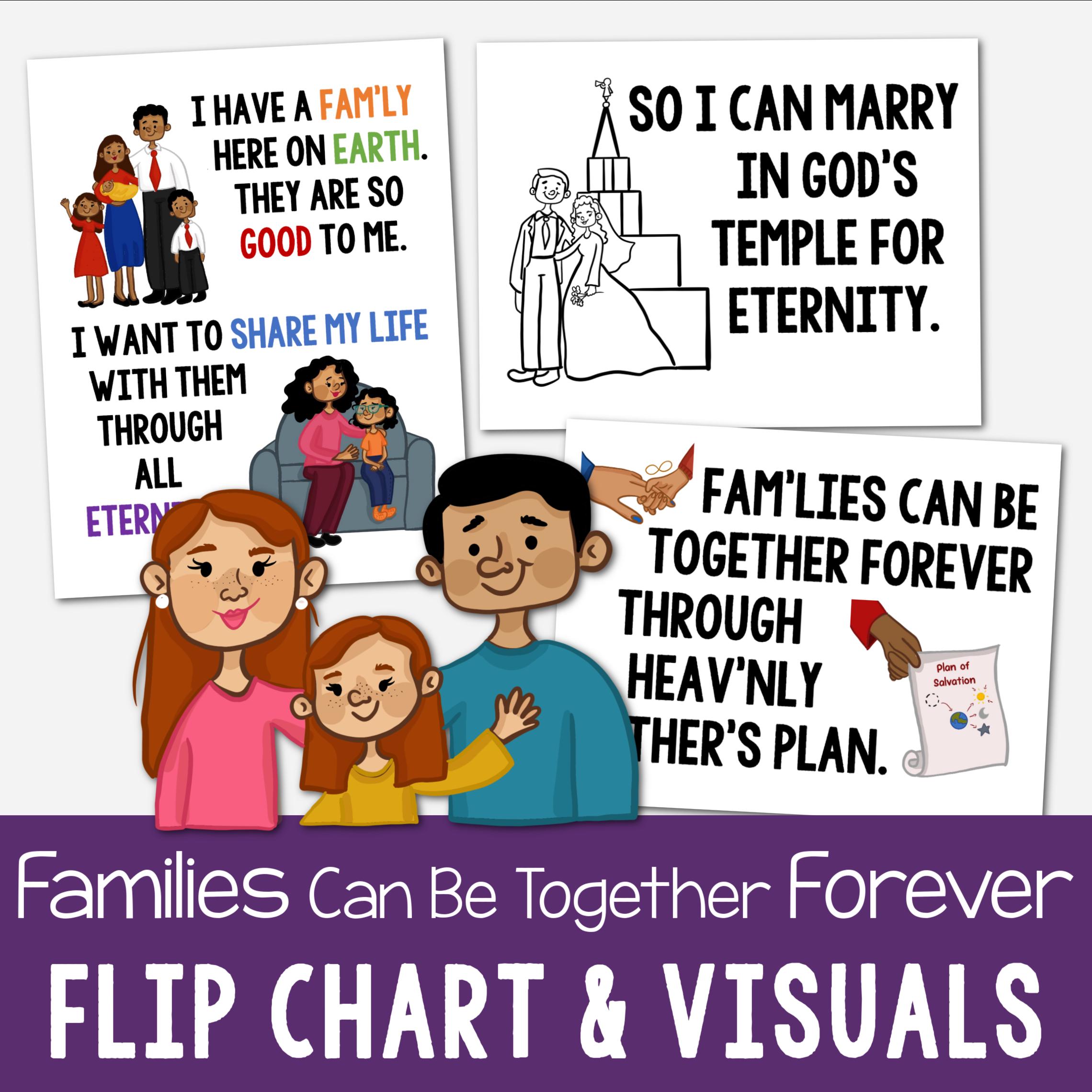 Families Can Be Together Forever Flip Chart Visual Aids LDS