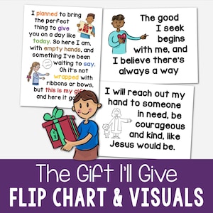 The Gift I&#39;ll Give Flip Chart Visual Aids Singing Time Primary Song Mother&#39;s Day Father&#39;s Day by Shawna Edwards Illustrations Lyrics LDS PDF
