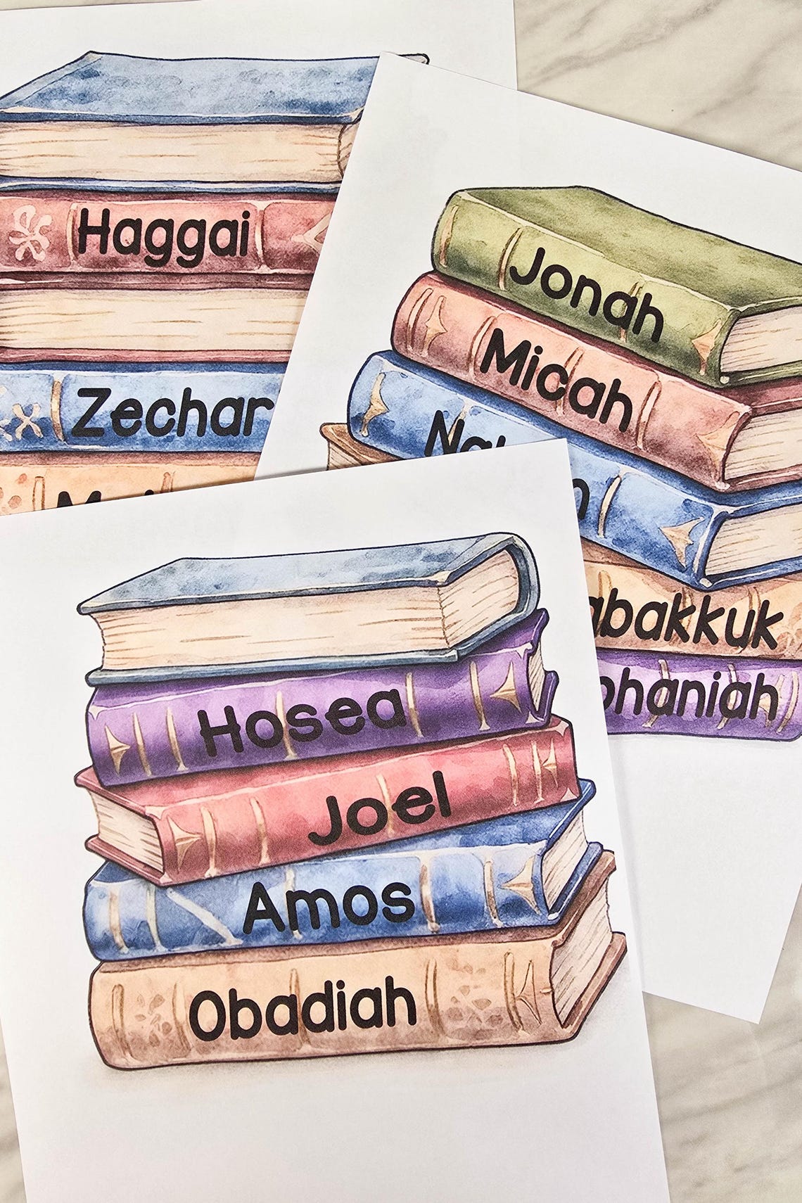 Old Testament Bulletin Board Bookshelf Books of the Bible Printable ...