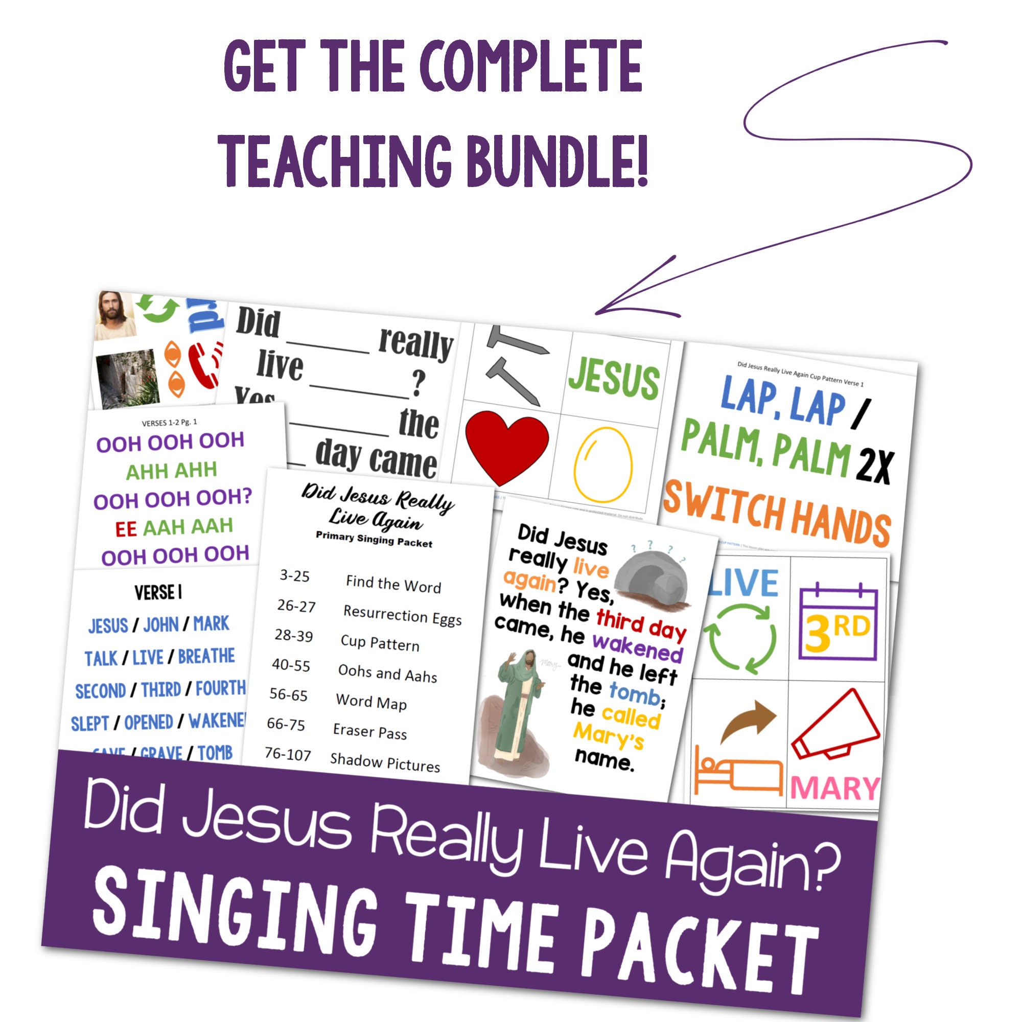 Did Jesus Really Live Again Flip Chart Visual Aids Printable PDF