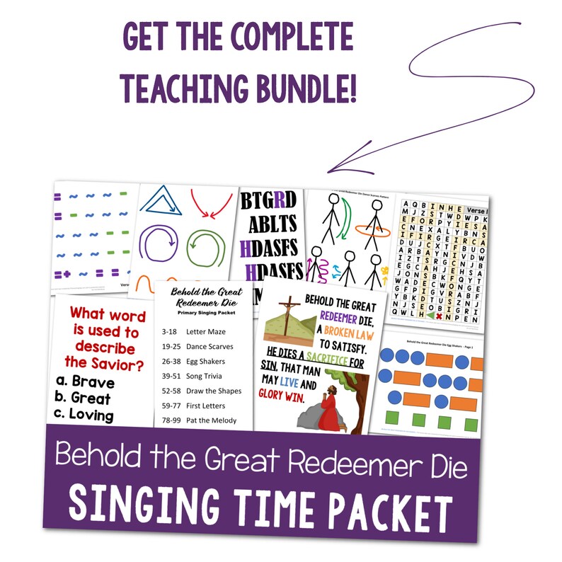 Behold the Great Redeemer Die Flip Chart Visual Aids LDS Etsy