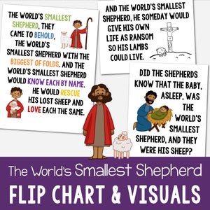 The World&#39;s Smallest Shepherd Flip Chart Visual Aids Printable PDF Christmas Song by Angie Killian Primary Singing Time LDS Music Leaders