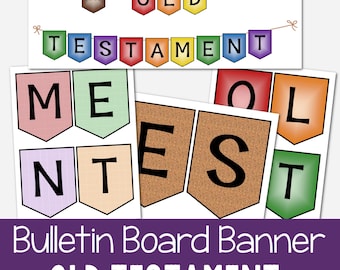 Old Testament Bulletin Board Banner Printable Decorations LDS 2026 Come Follow Me Primary Singing Time Illustrations