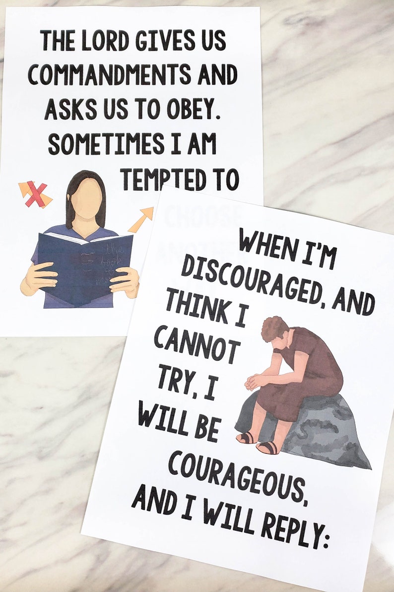 Nephi's Courage Flip Chart & Visual Aids Teach Lyrics 2024 Come Follow