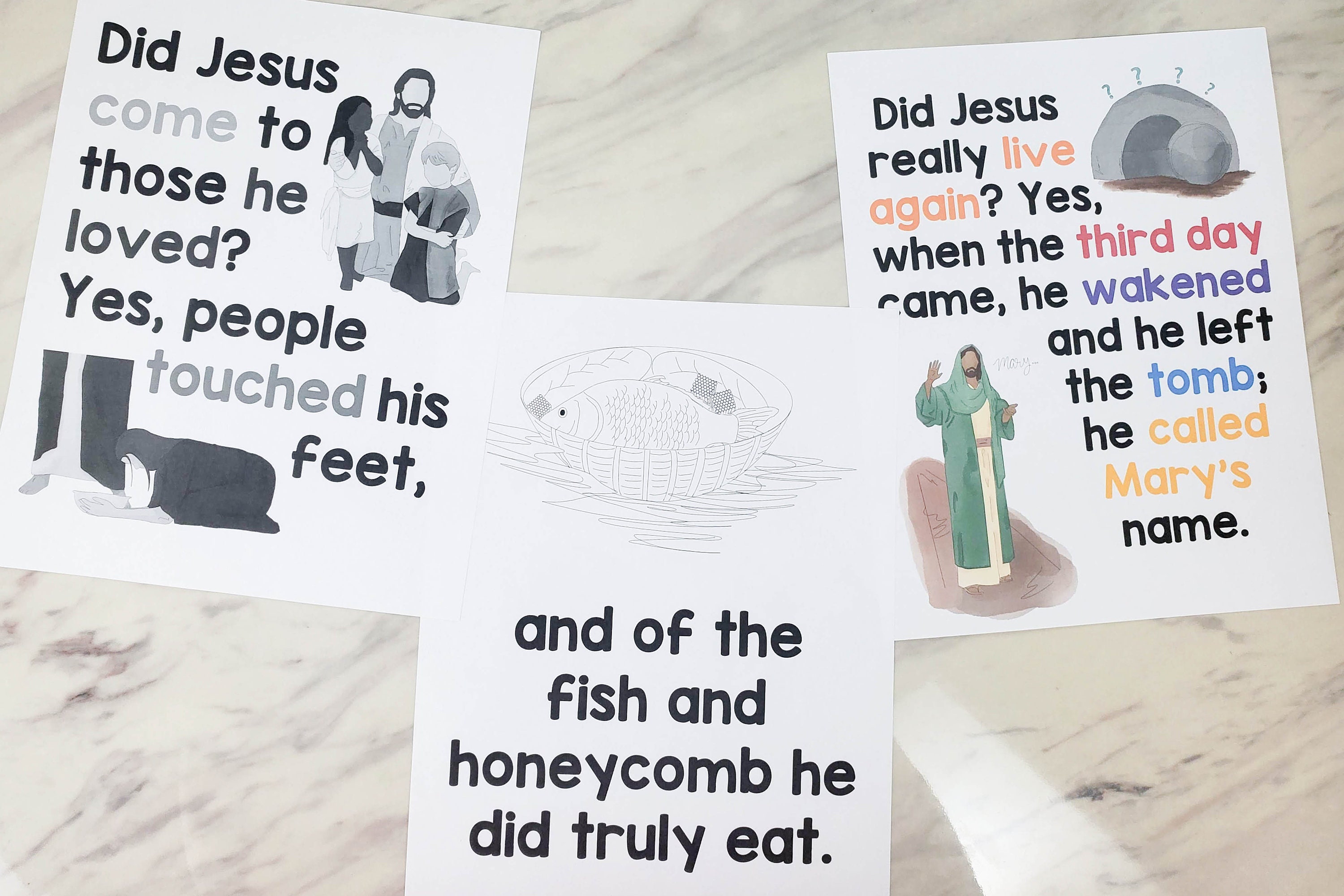 Did Jesus Really Live Again Flip Chart Visual Aids Printable PDF
