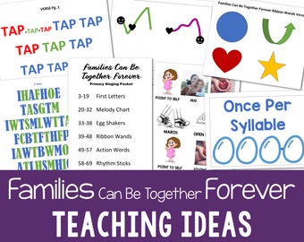 Families Can Be Together Forever Teaching Ideas LDS Primary Music Leaders Singing Time Activities Printable Song 2023 Lesson Plans