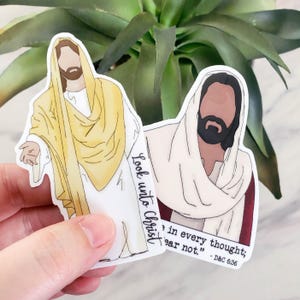 SET: Look Unto Christ Stickers JESUS *10 Sticker Bundle* 2025 Youth Theme LDS Gift Girls Camp Young Women Birthday D&C Come Follow Me
