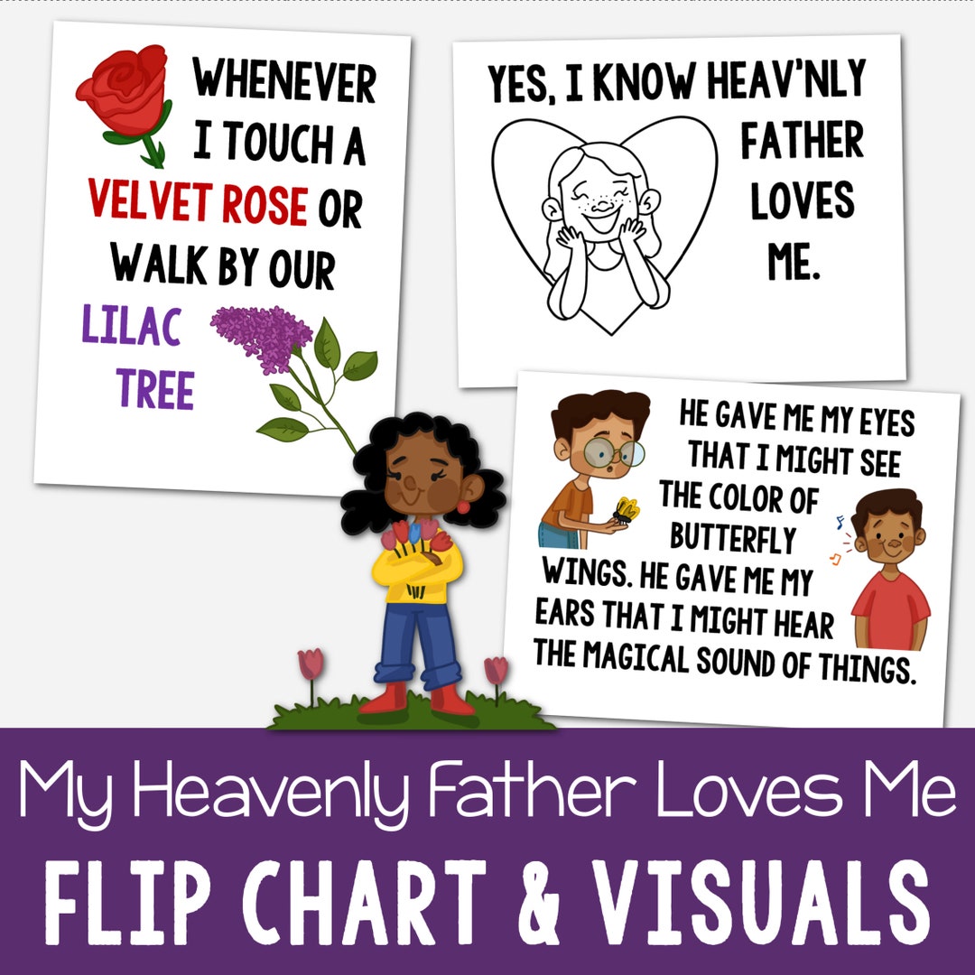 My Heavenly Father Loves Me Flip Chart & Visual Aids Teach Come Follow ...