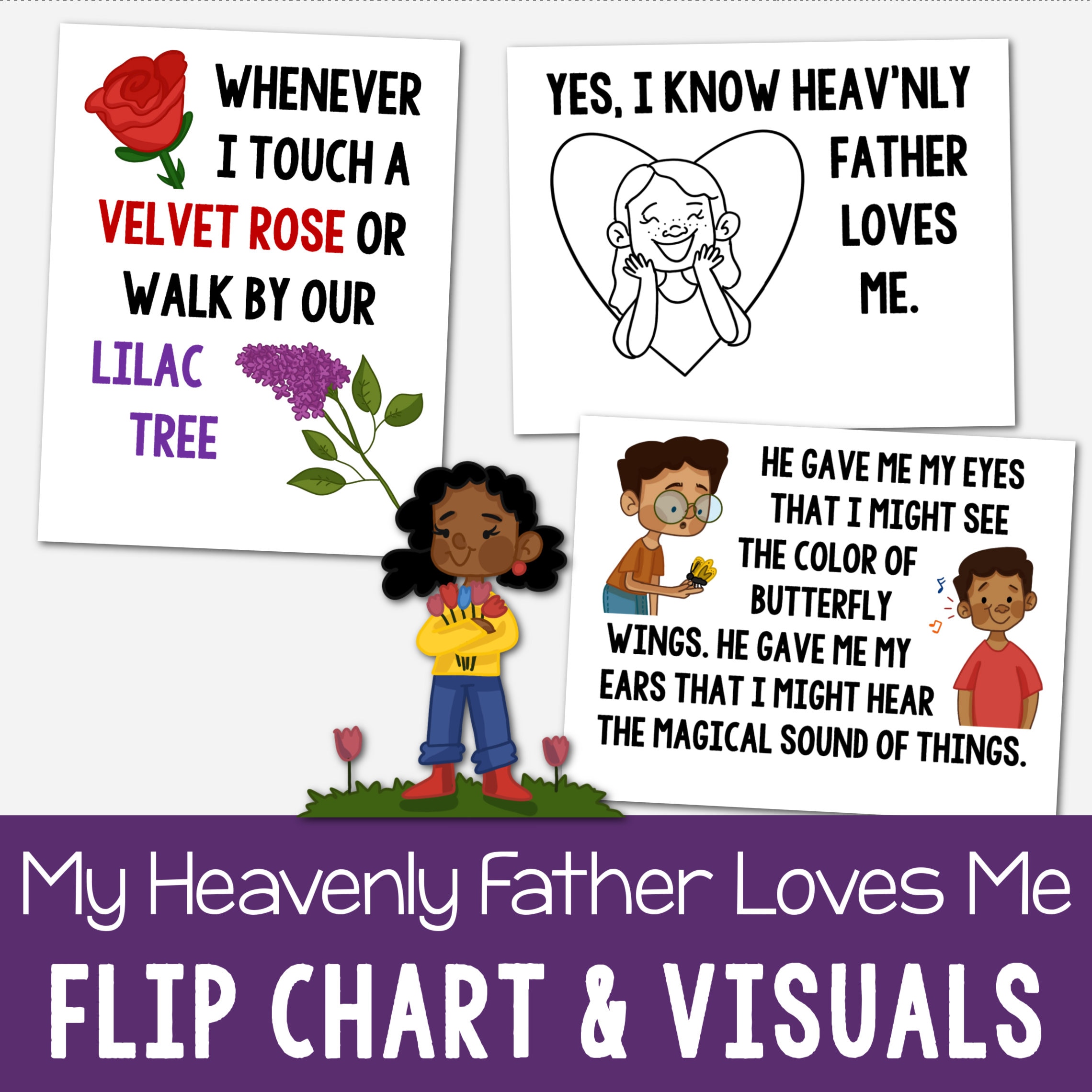 My Heavenly Father Loves Me Flip Chart & Visual Aids Teach Come Follow ...