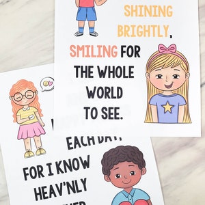 I Am Like a Star Flip Chart Visual Aids Singing Time Teach Primary Song ...