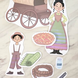 Pioneer Day Fill the Wagon Singing Time Review Game Summer Printable Covered Wagon and Mormon ...