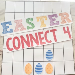 Easter Bingo & Connect 4 Singing Time Printable Review Game Lesson Plan Teaching Song Kids Activities LDS Primary Music Leaders Holiday Idea image 7