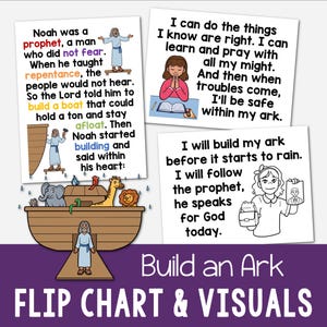 Build an Ark Flip Chart: LDS Primary Song Visual Aids Printable & Slideshow - Song Chart Resource LDS Primary Music Leader Teach the Lyrics