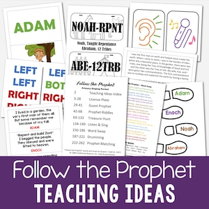 Follow the Prophet Teaching Ideas LDS Primary Song 8 Printable Lesson Plans for Singing Time Music Leaders Book of Mormon Come Follow Me PDF