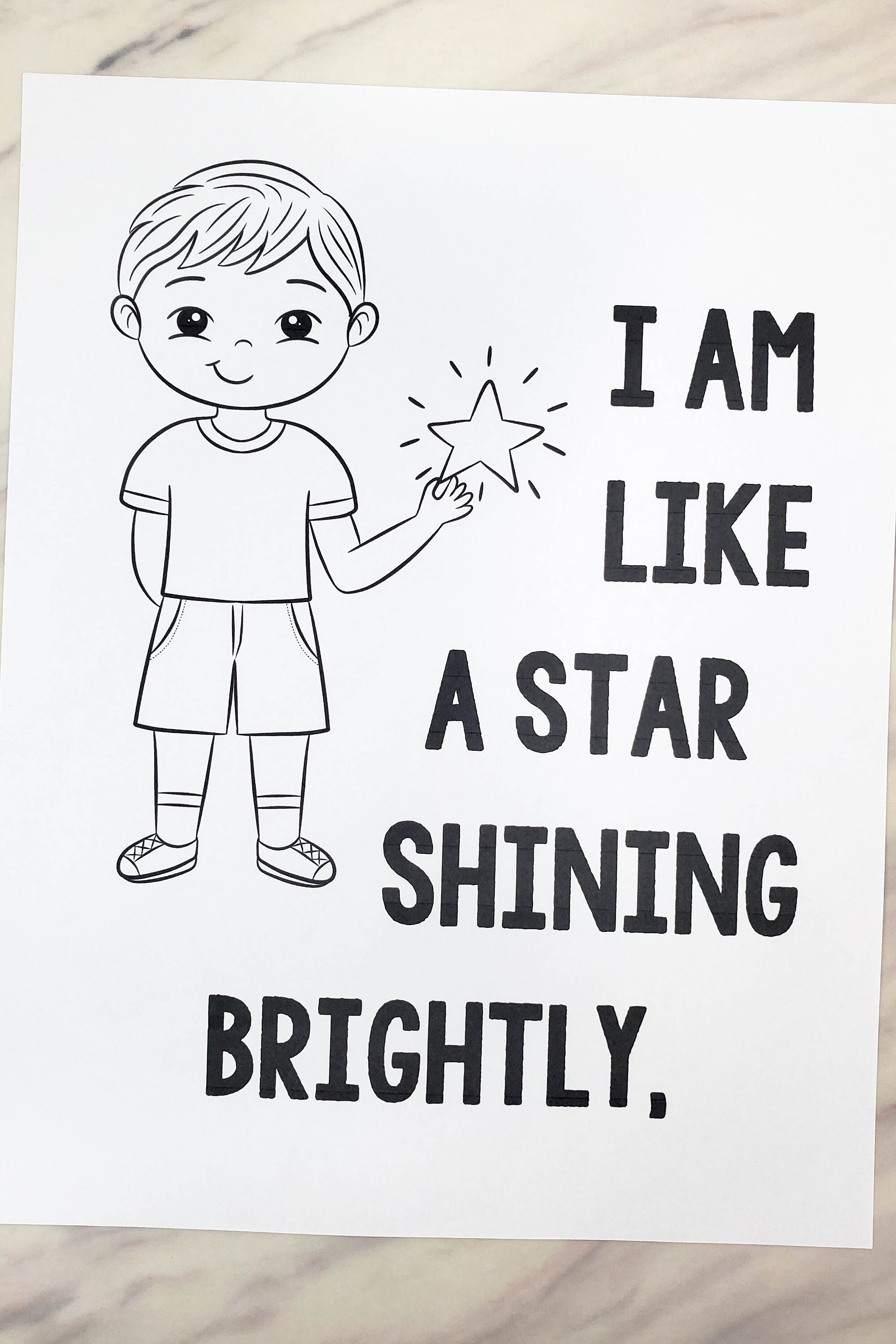I Am Like a Star Flip Chart Visual Aids Singing Time Teach Primary Song ...