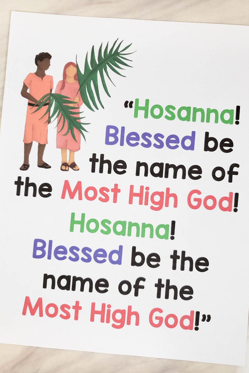 Easter Hosanna Flip Chart &amp; Visual Aids Singing Time Slideshow ...