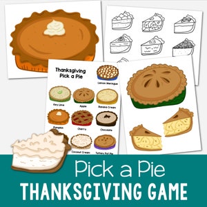 Thanksgiving Kies een taart Idee zangtijd 10 volledige taarten Illustraties Activiteiten Kinderen School Thuis Kerk Afdrukbaar lesplan pdf