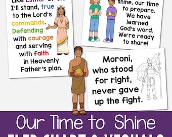 Our Time to Shine Flip Chart: LDS Primary Song Visual Aids Singing Time Helps with Illustrations & Lyrics PDF